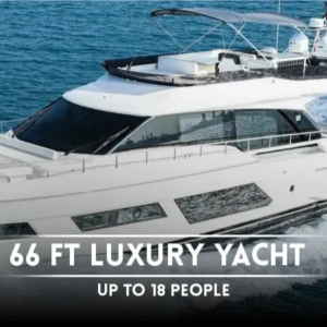 Dubai Top 66 Ft luxury Yacht – Up To 18 People