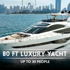 Dubai Top 80 Ft Luxury Yacht – Up To 30 People